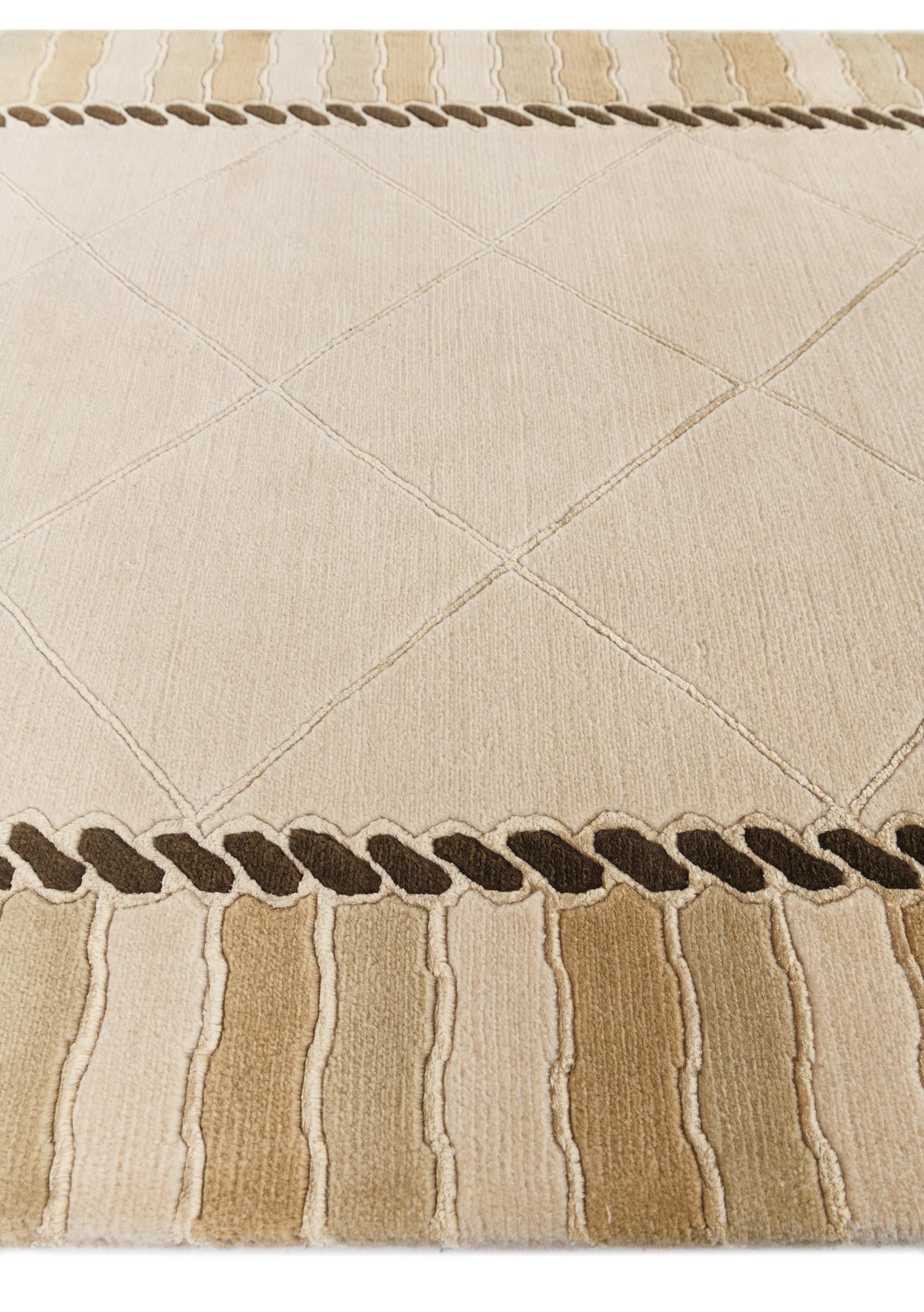 3' 5 x 16' 1 Hand Knotted Darya Wool Runner Rug