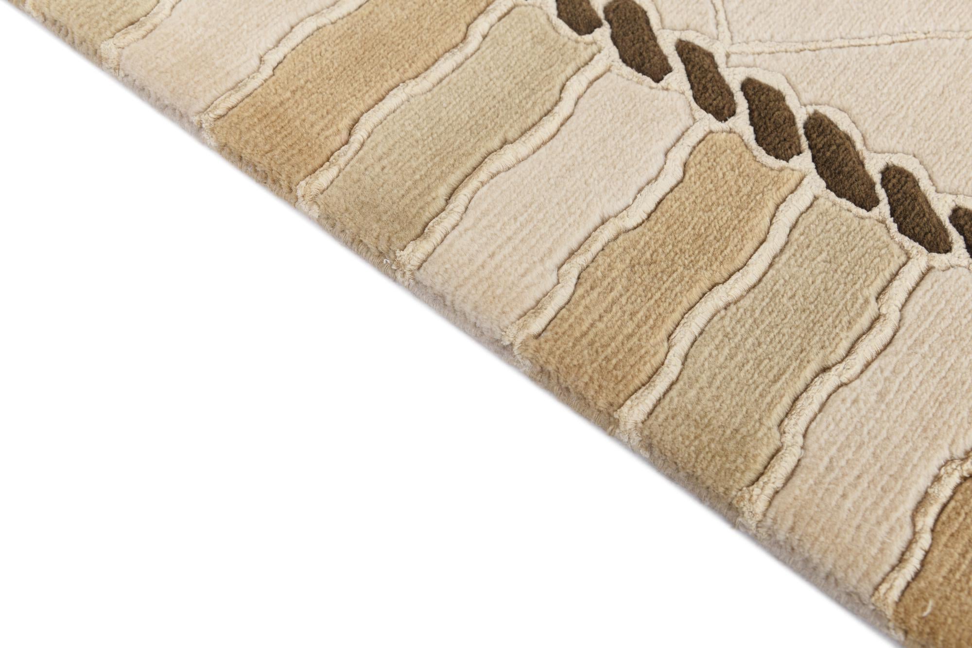 3' 5 x 16' 1 Hand Knotted Darya Wool Runner Rug