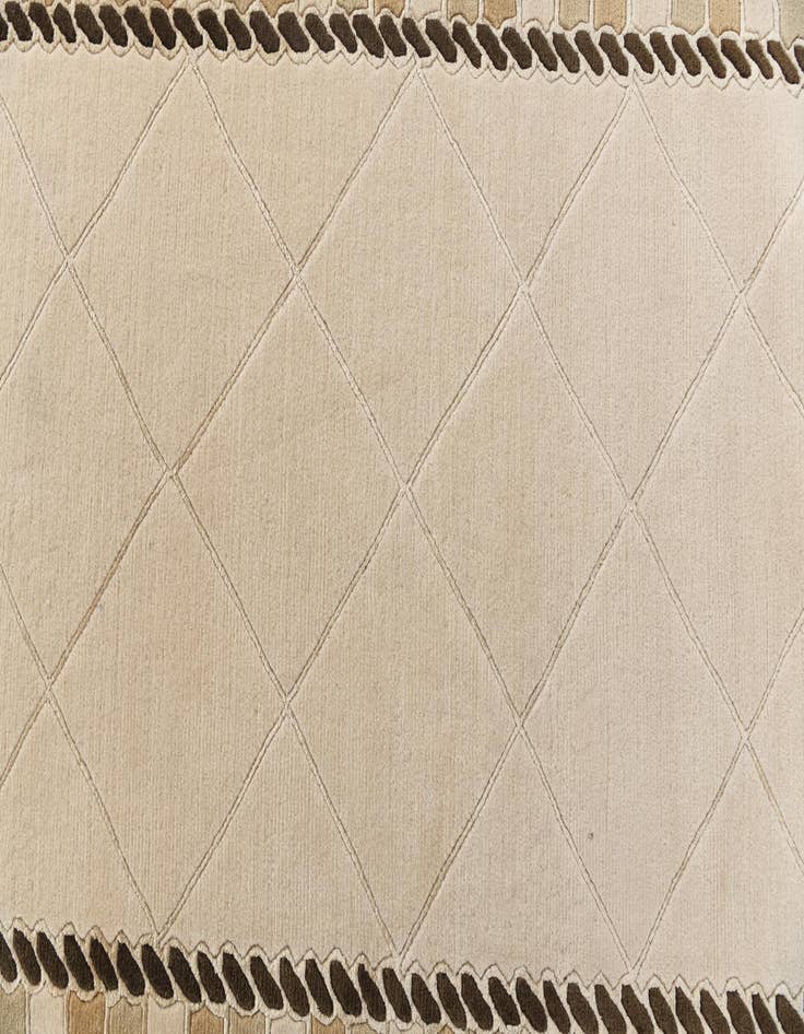 Detail image of 3' 5 x 16' 1  Hand Knotted Darya Wool Runner Rug