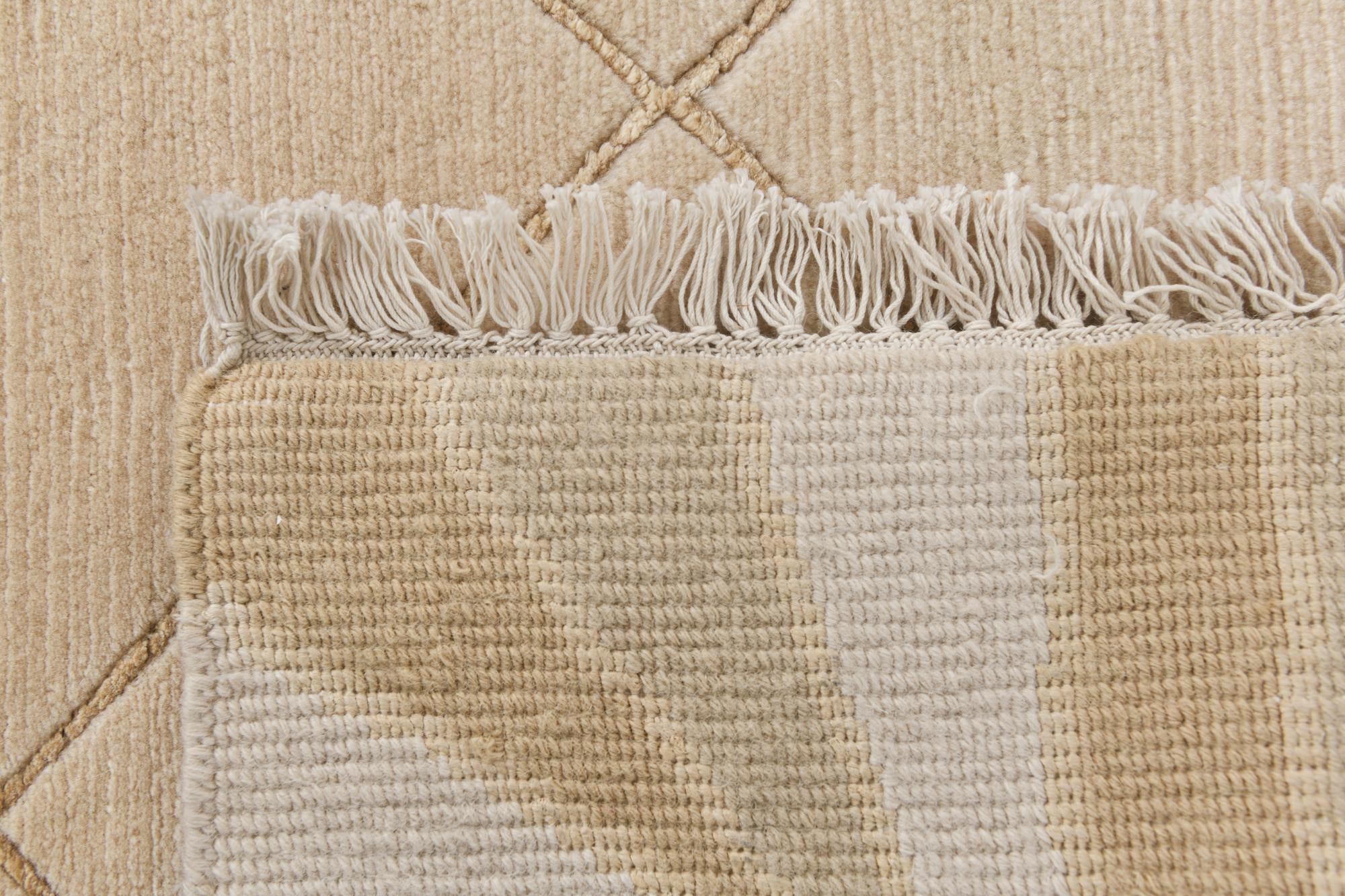 3' 5 x 16' 1 Hand Knotted Darya Wool Runner Rug