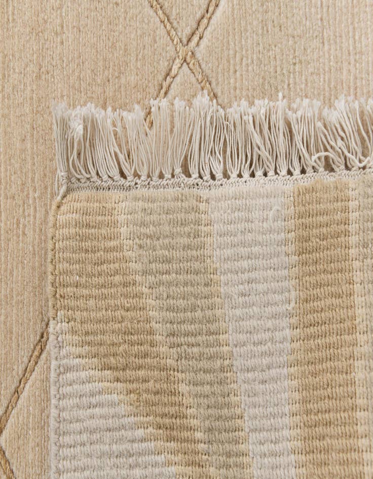 Detail image of 3' 5 x 16' 1  Hand Knotted Darya Wool Runner Rug