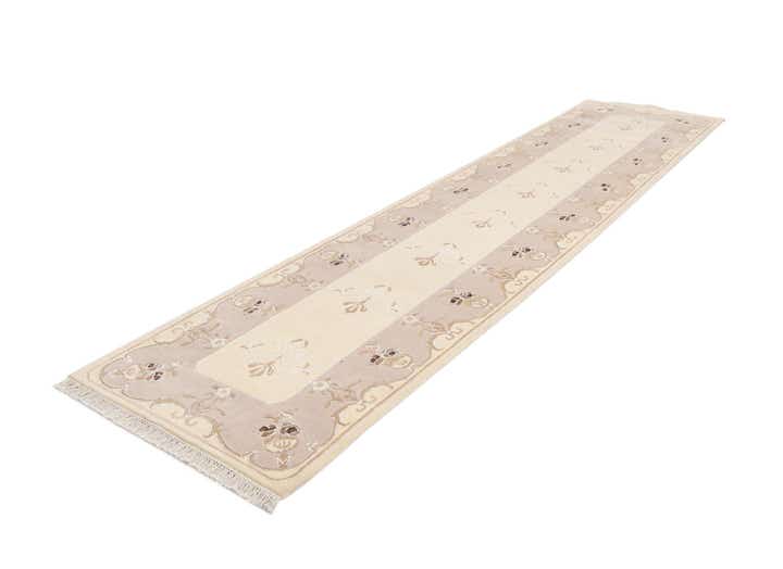 3' 1 x 13' Hand Knotted Darya Wool Runner Rug