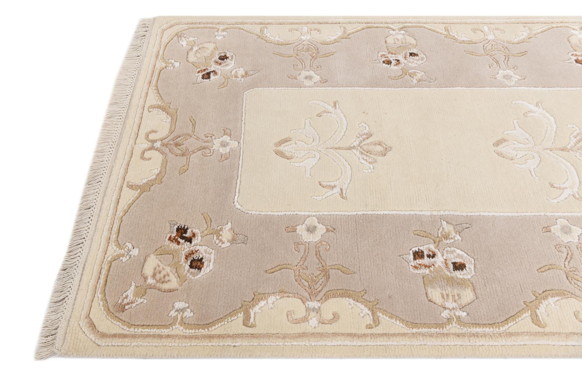 3' 1 x 13' Hand Knotted Darya Wool Runner Rug