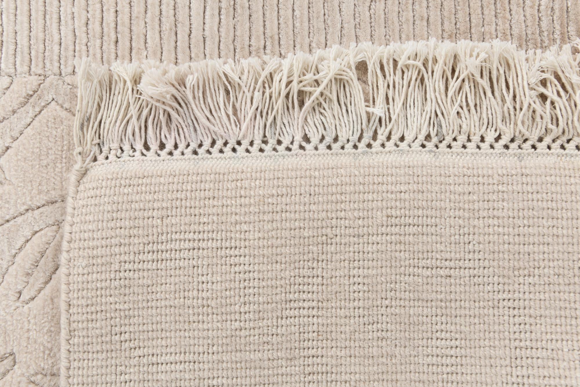 3' 4 x 12' 10 Hand Knotted Darya Wool Runner Rug