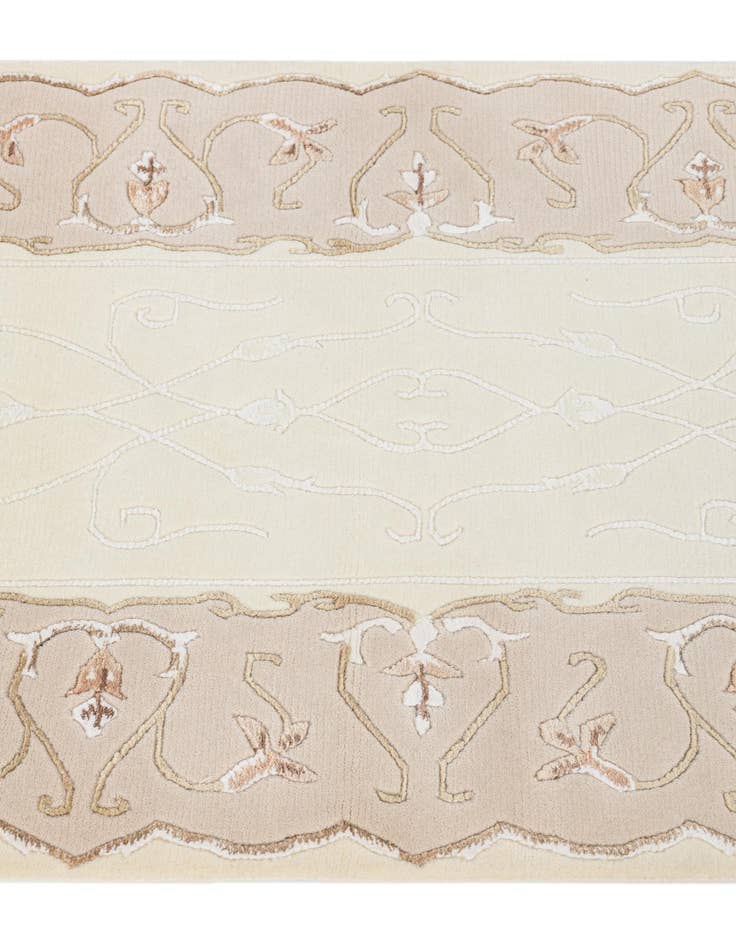 Detail image of 2' 8 x 6' 7  Hand Knotted Darya Wool Runner Rug