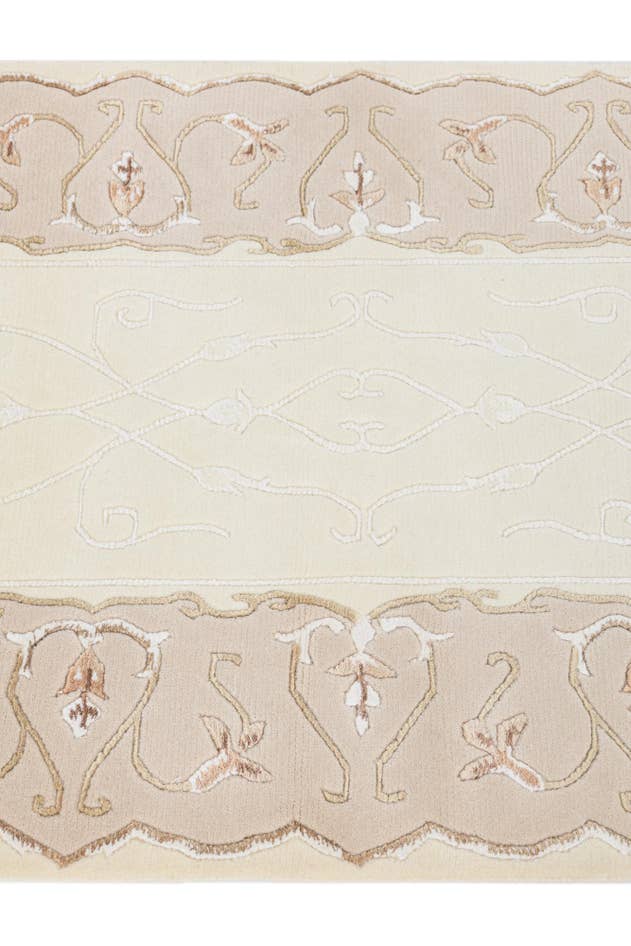 Detail image of 2' 8 x 6' 7 Hand Knotted Darya Wool Runner Rug