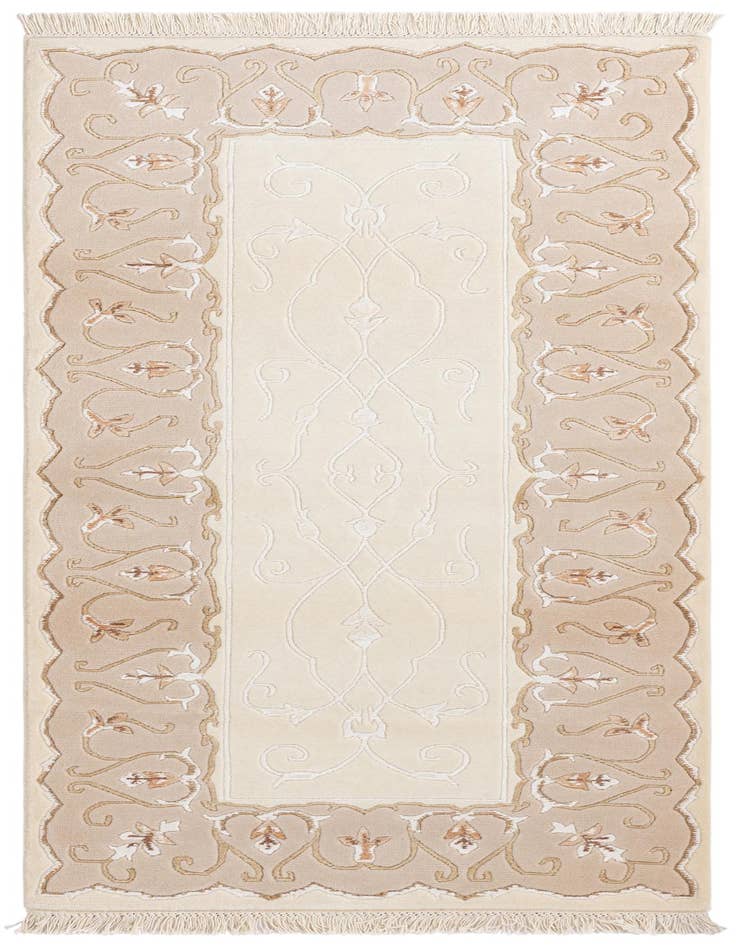 Detail image of 2' 8 x 6' 7 Hand Knotted Darya Wool Runner Rug