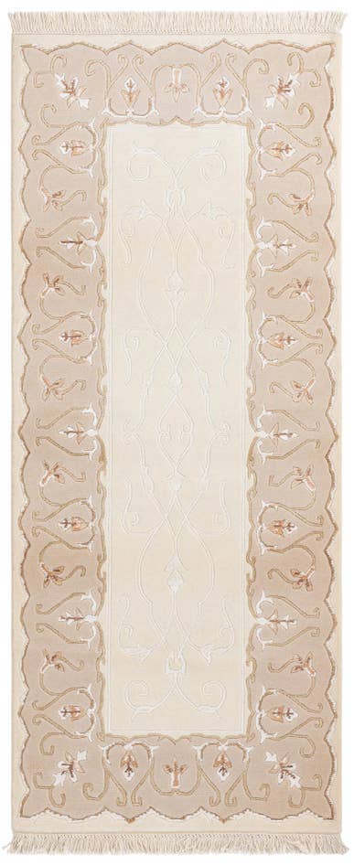 Detail image of 2' 8 x 6' 7 Hand Knotted Darya Wool Runner Rug