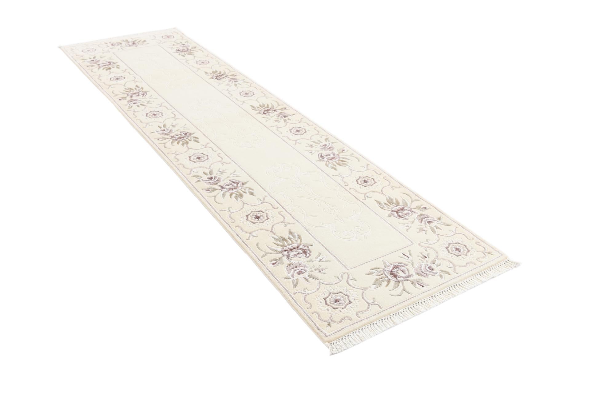 2' 7 x 9' 9 Hand Knotted Darya Wool Runner Rug