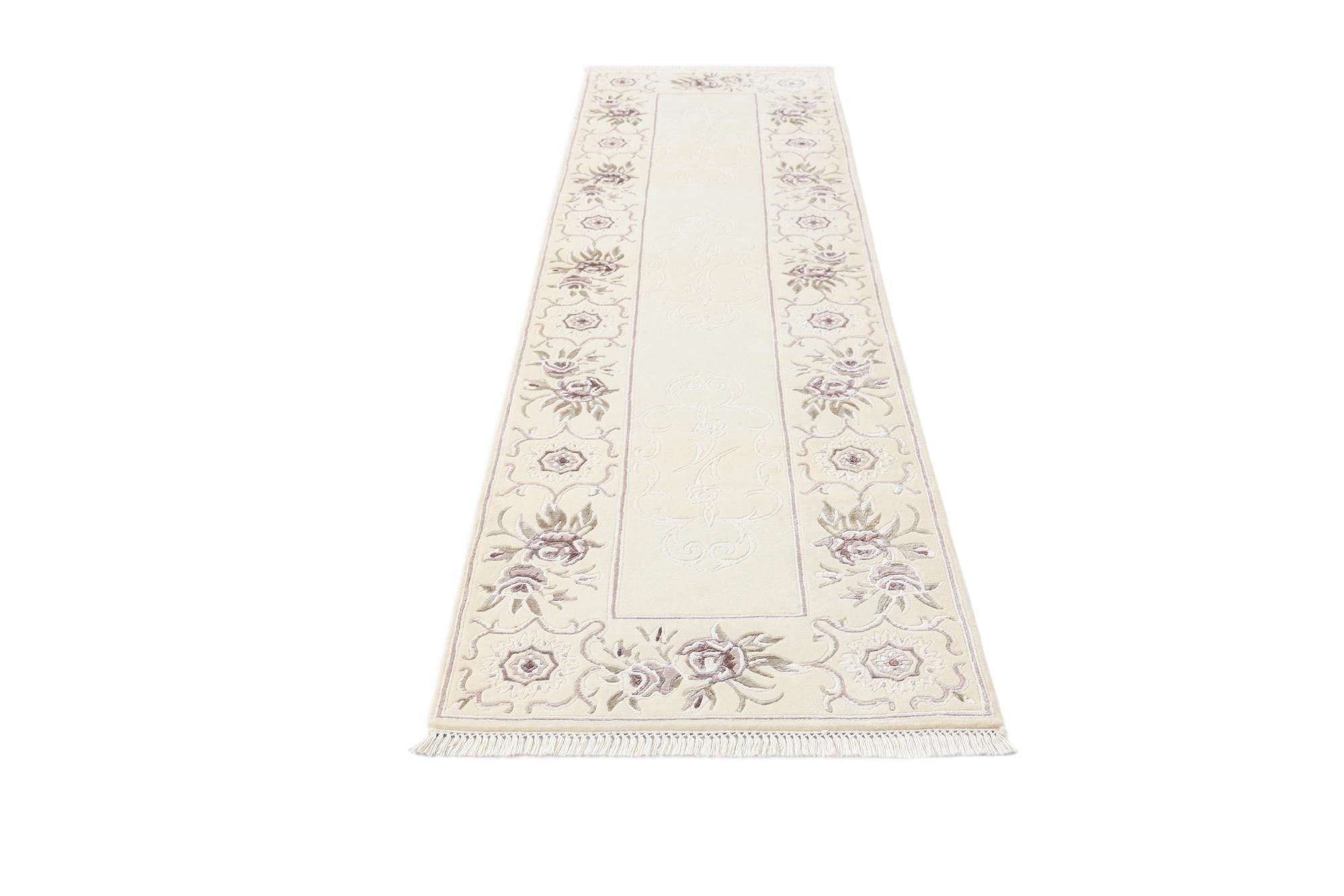 2' 7 x 9' 9 Hand Knotted Darya Wool Runner Rug