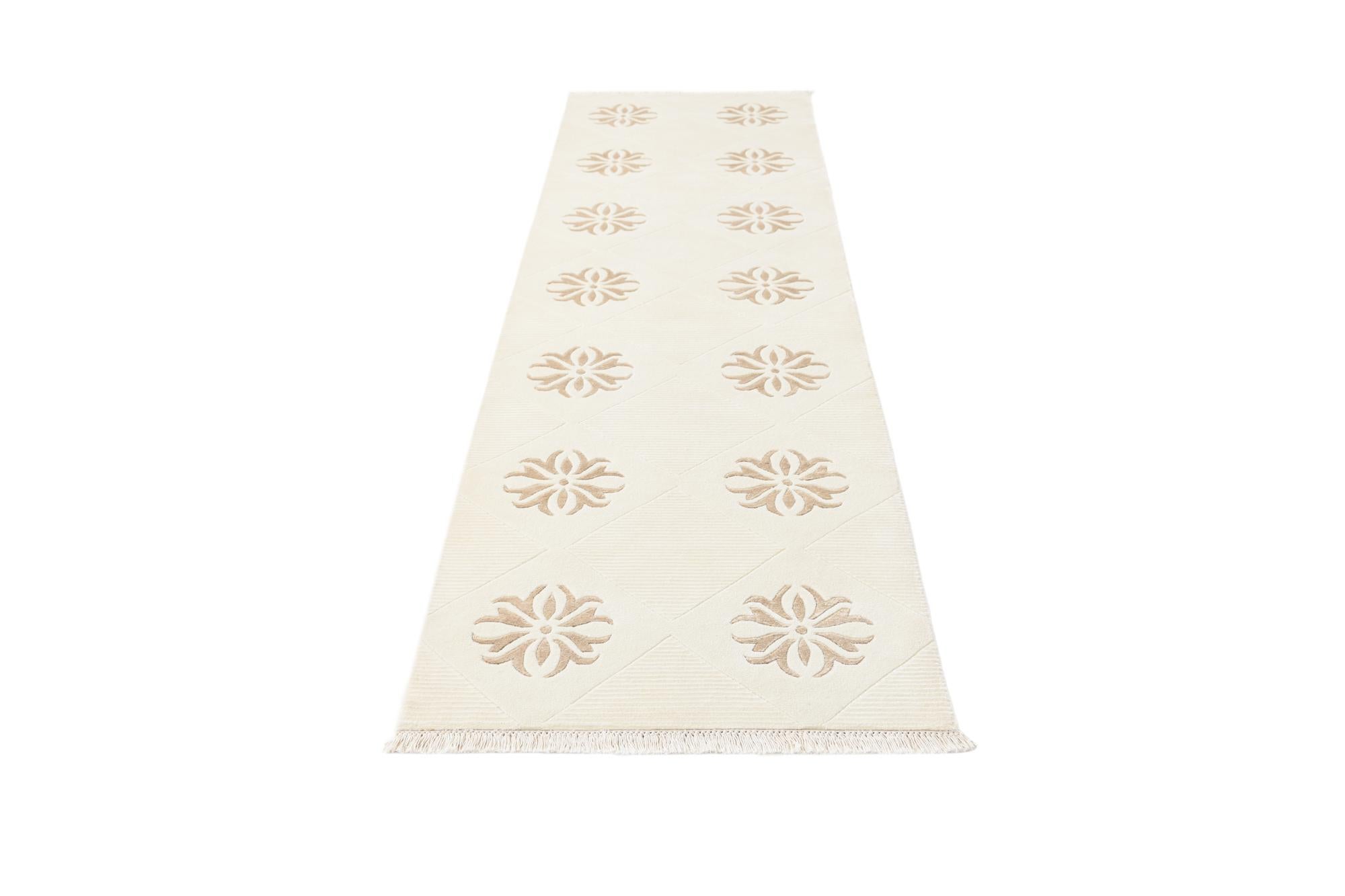 2' 7 x 9' 8 Hand Knotted Darya Wool Runner Rug