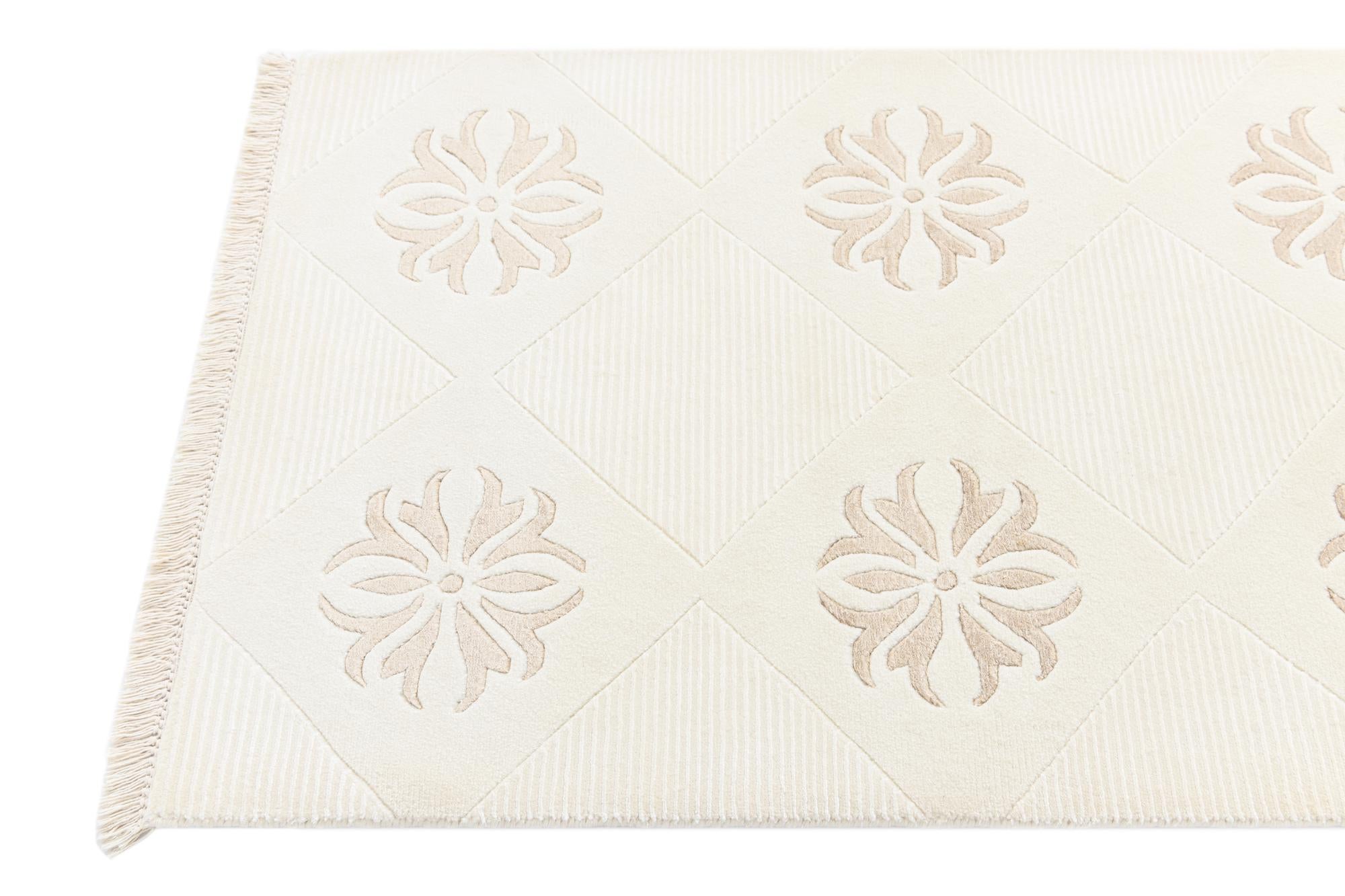 2' 7 x 9' 8 Hand Knotted Darya Wool Runner Rug