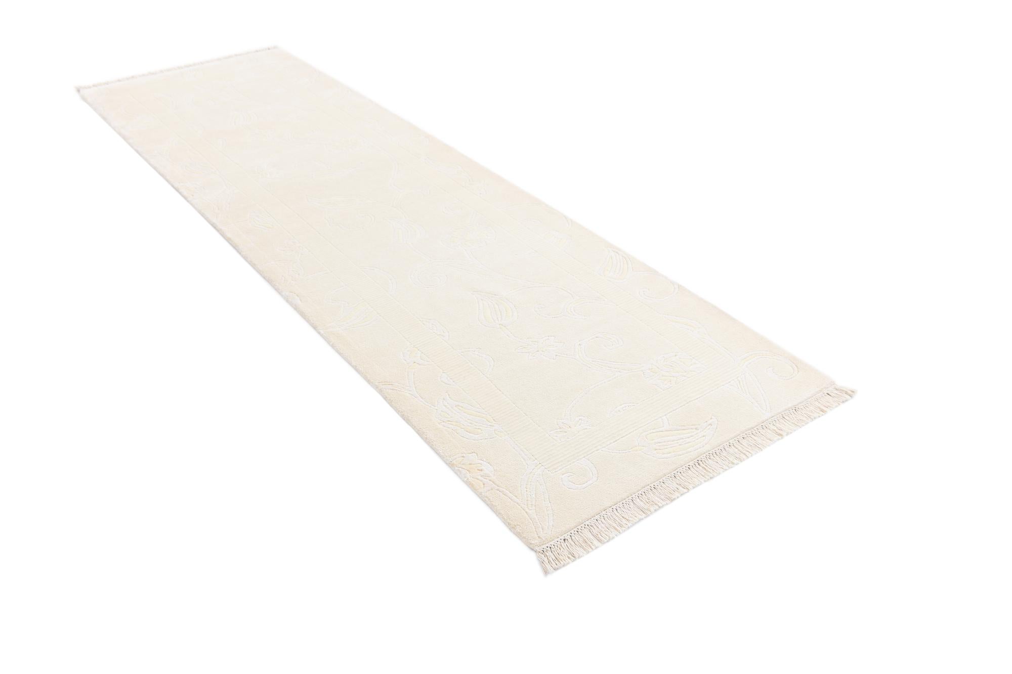 3' x 9' 9 Hand Knotted Darya Wool Runner Rug