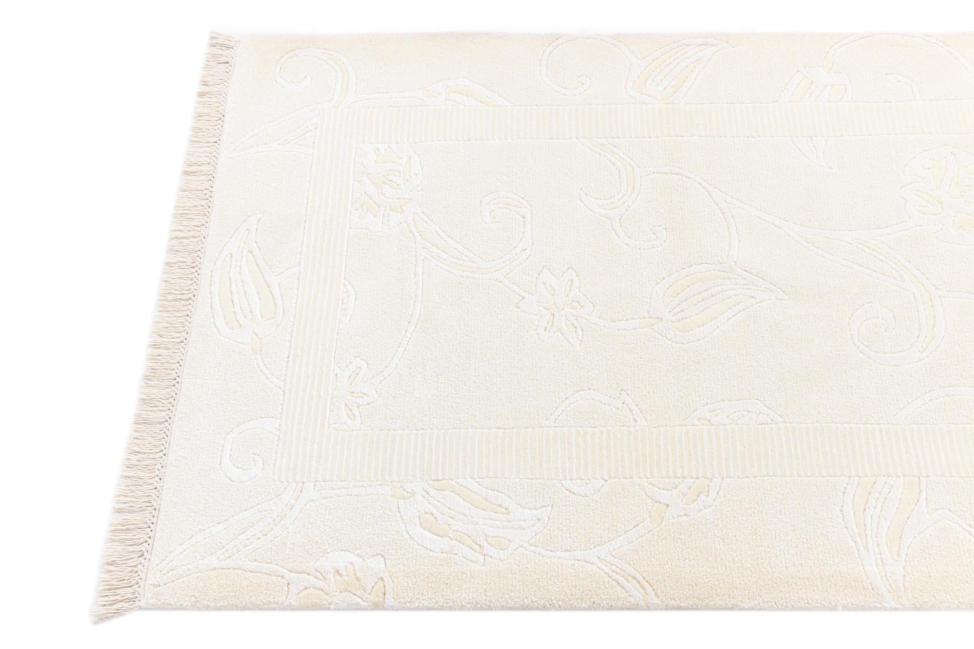 3' x 9' 9 Hand Knotted Darya Wool Runner Rug