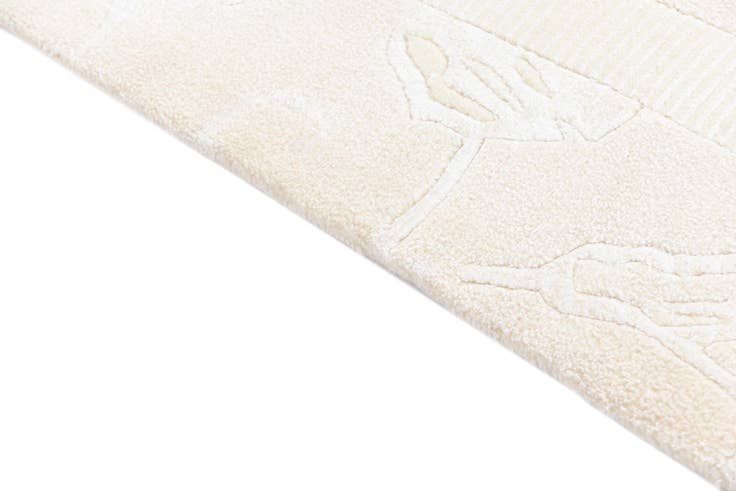 Detail image of 3' x 9' 9 Hand Knotted Darya Wool Runner Rug