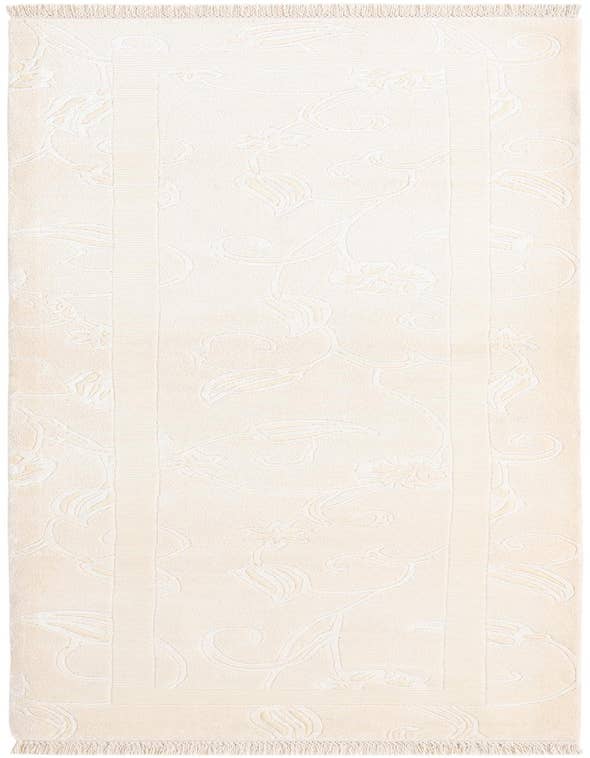 Detail image of 3' x 9' 9 Hand Knotted Darya Wool Runner Rug