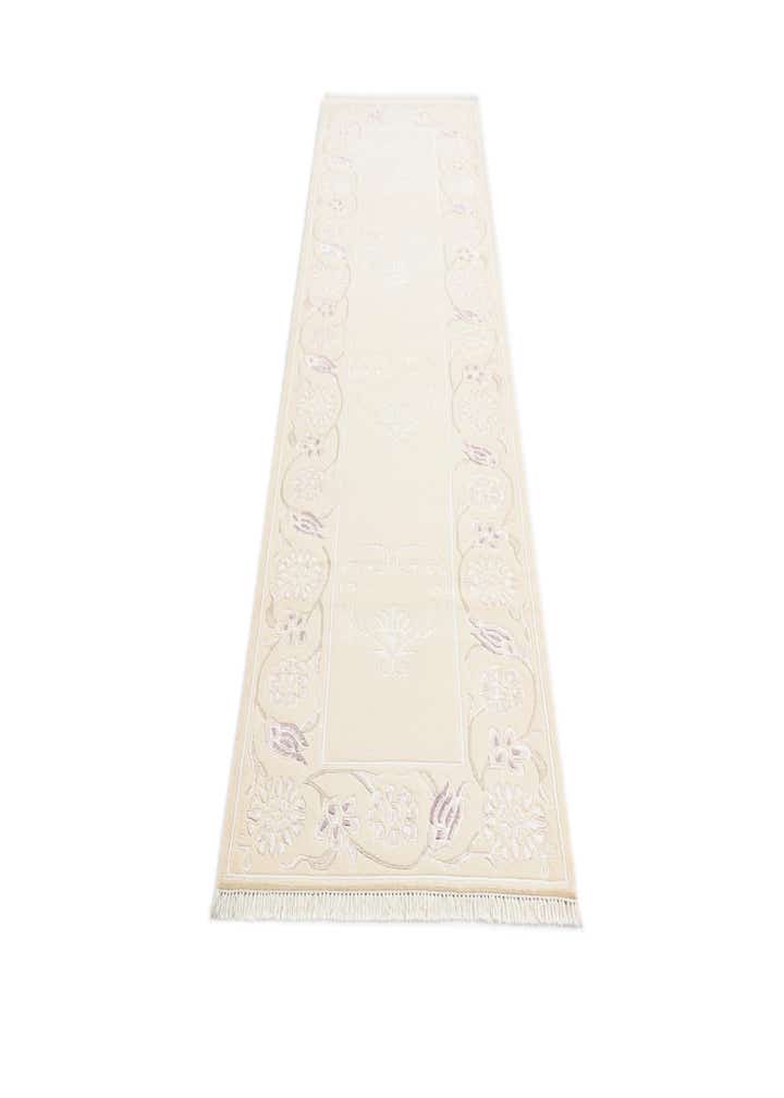 2' 9 x 9' 9 Hand Knotted Darya Wool Runner Rug