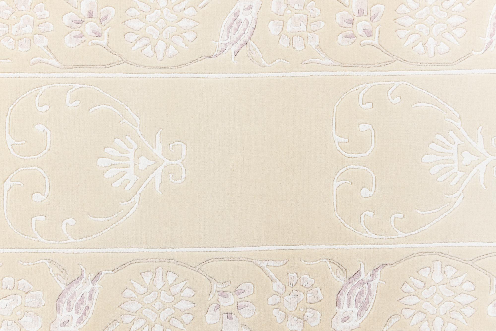 2' 9 x 9' 9 Hand Knotted Darya Wool Runner Rug