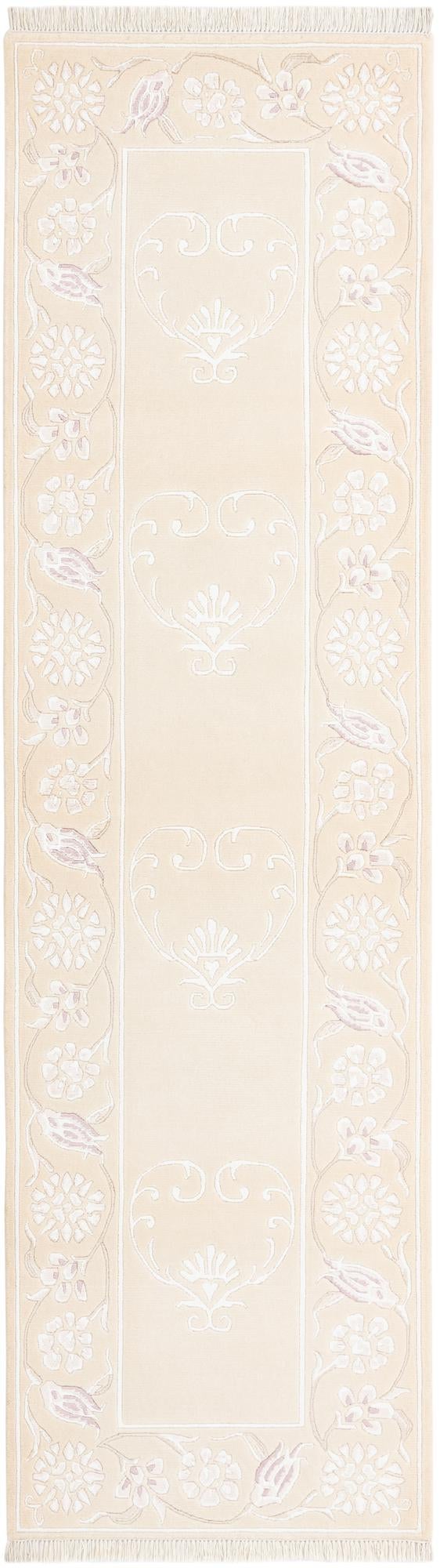2' 9 x 9' 9 Hand Knotted Darya Wool Runner Rug