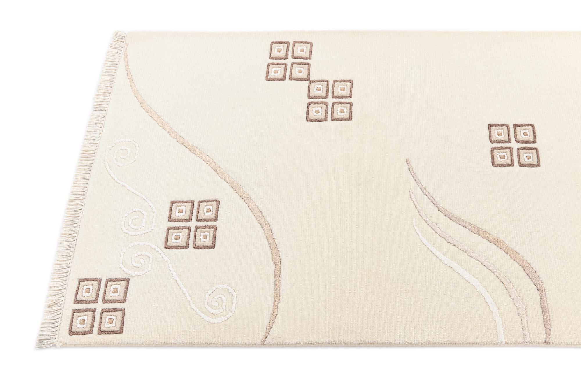 2' 7 x 9' 6 Hand Knotted Darya Wool Runner Rug