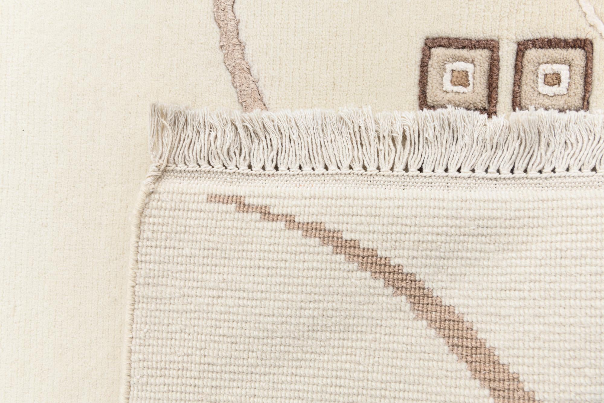 2' 7 x 9' 6 Hand Knotted Darya Wool Runner Rug