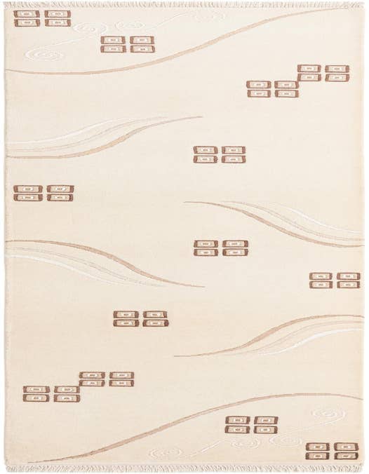 Detail image of 2' 7 x 9' 6 Hand Knotted Darya Wool Runner Rug