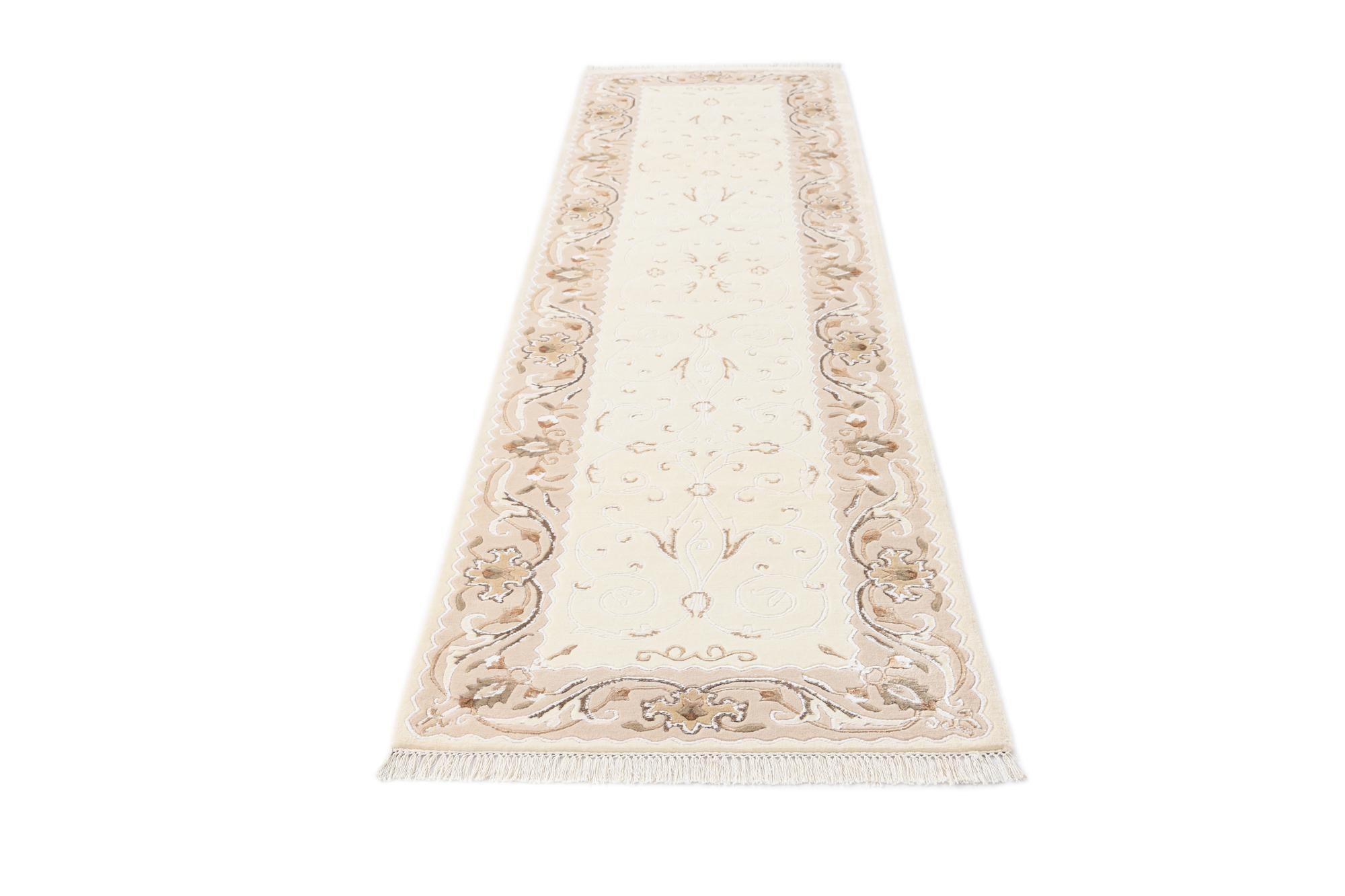2' 10 x 9' 9 Hand Knotted Darya Wool Runner Rug