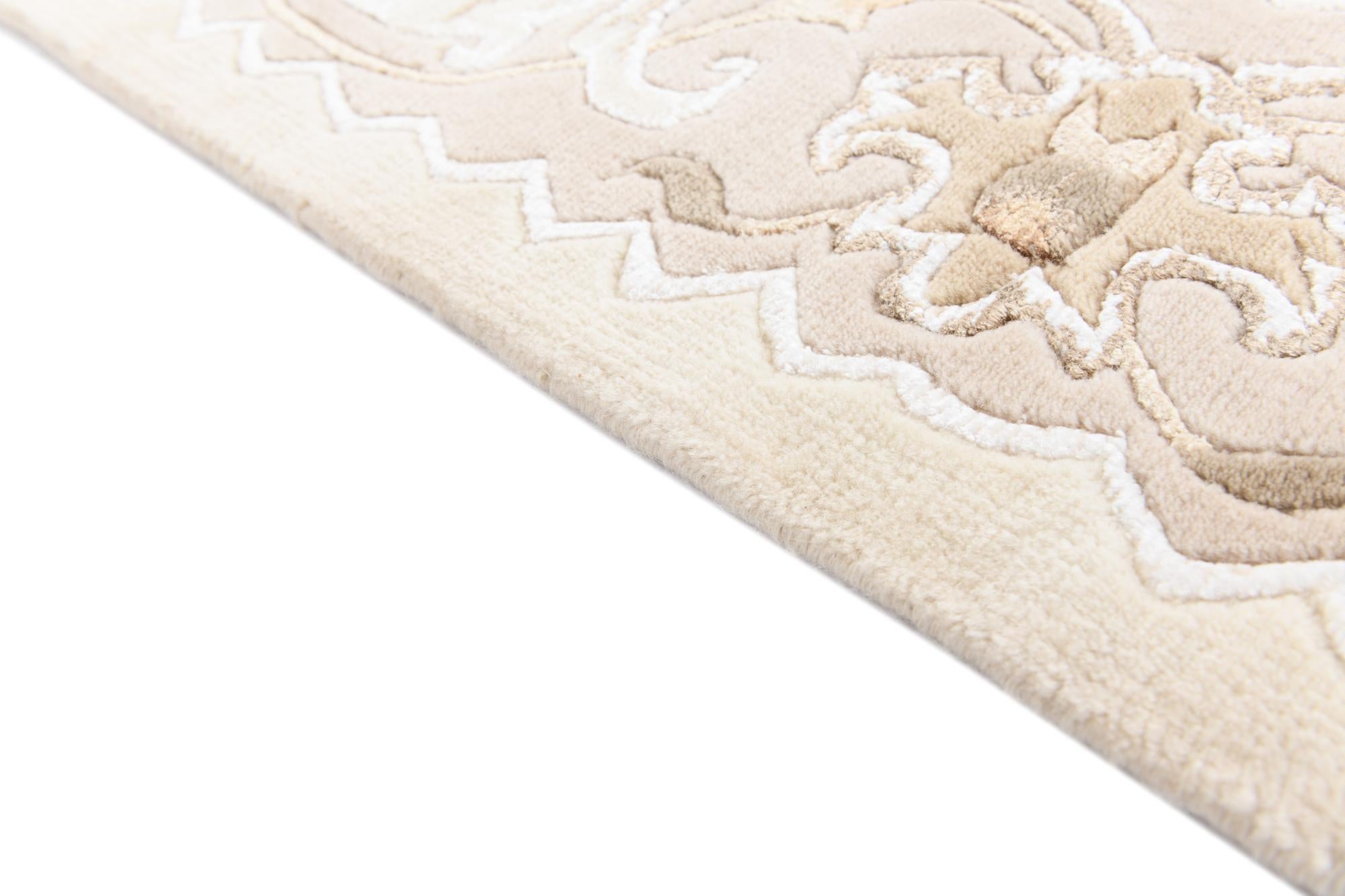 2' 10 x 9' 9 Hand Knotted Darya Wool Runner Rug
