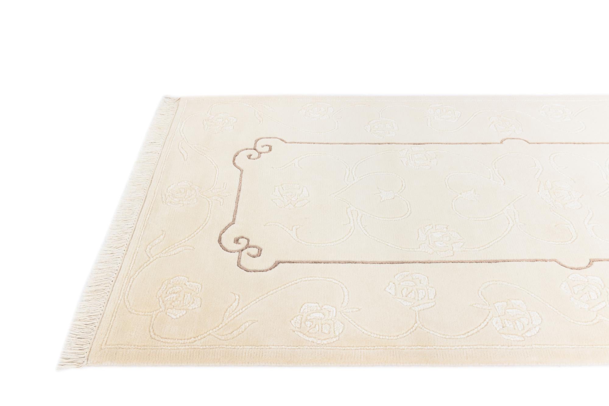 2' 9 x 9' 8 Hand Knotted Darya Wool Runner Rug