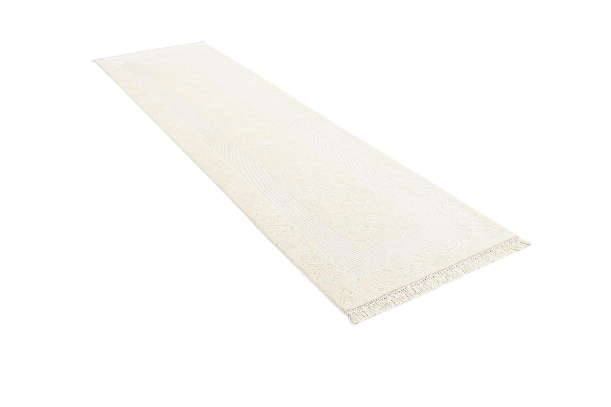 2' 7 x 9' 7 Hand Knotted Darya Wool Runner Rug