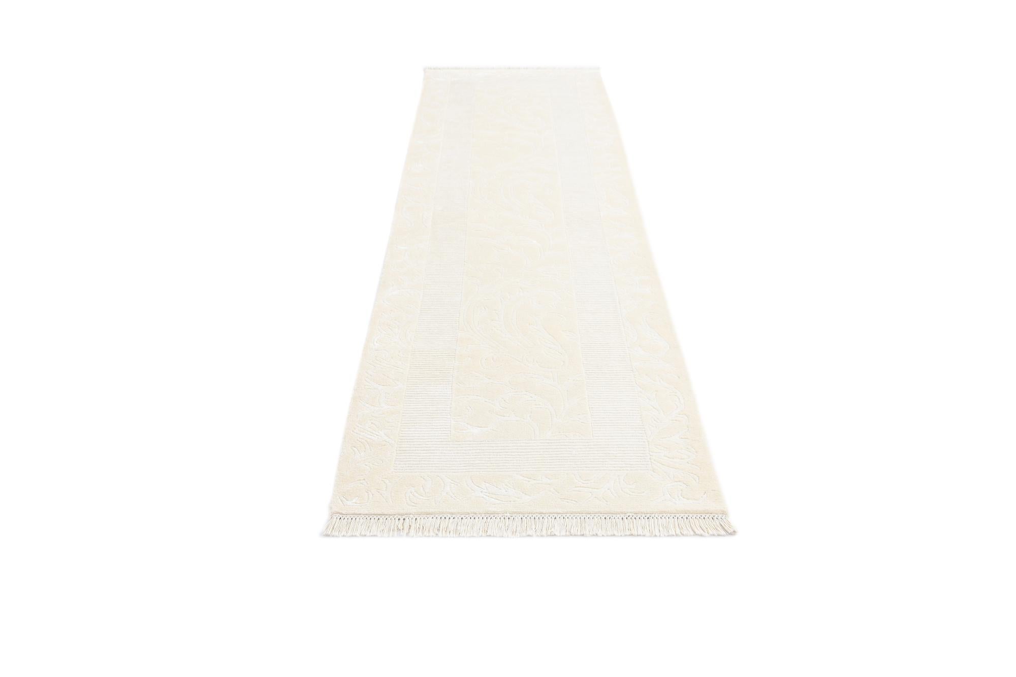 2' 7 x 9' 7 Hand Knotted Darya Wool Runner Rug