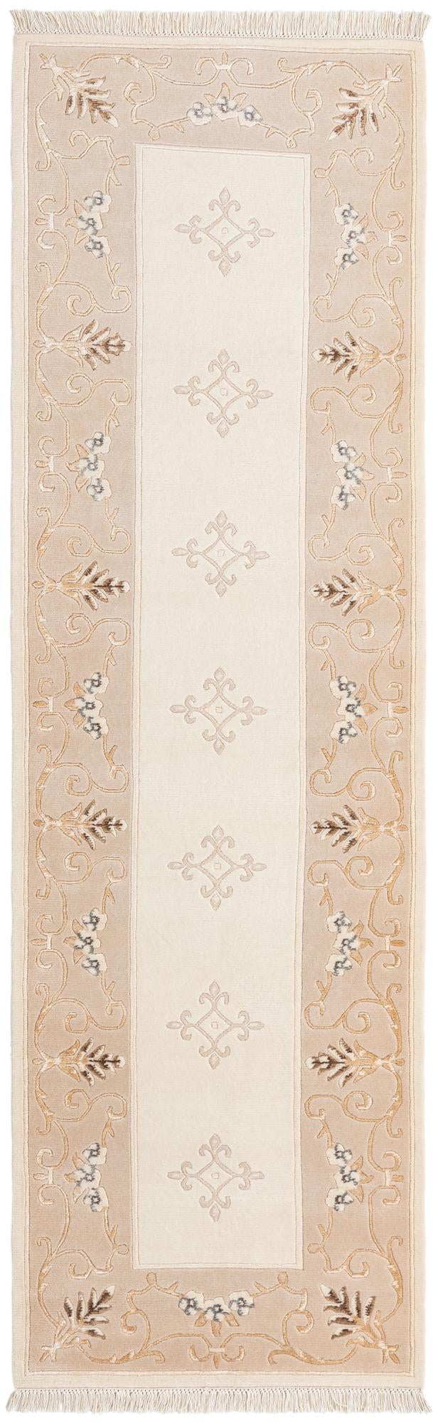 2' 10 x 9' 6 Hand Knotted Darya Wool Runner Rug