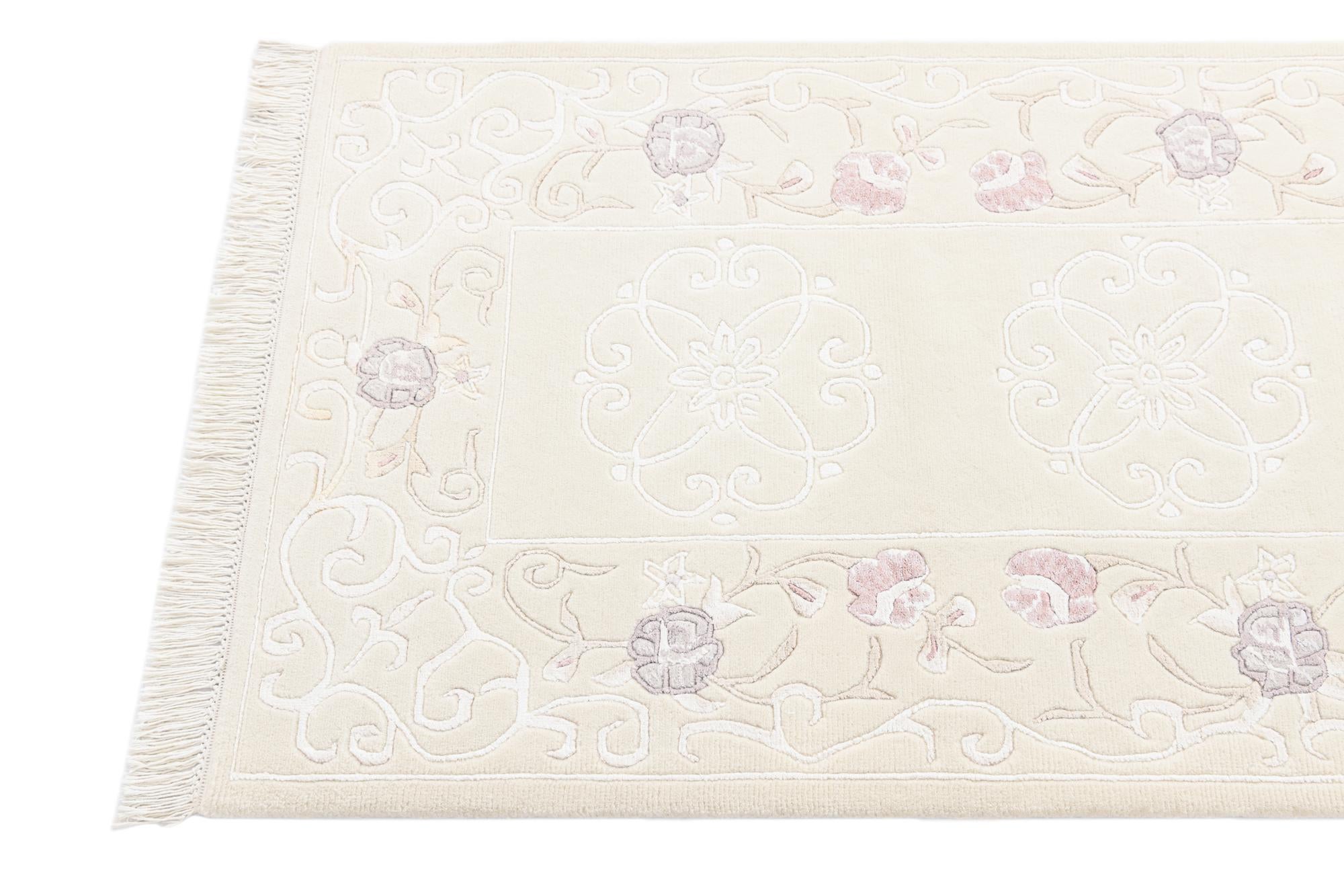 2' 10 x 9' 11 Hand Knotted Darya Wool Runner Rug