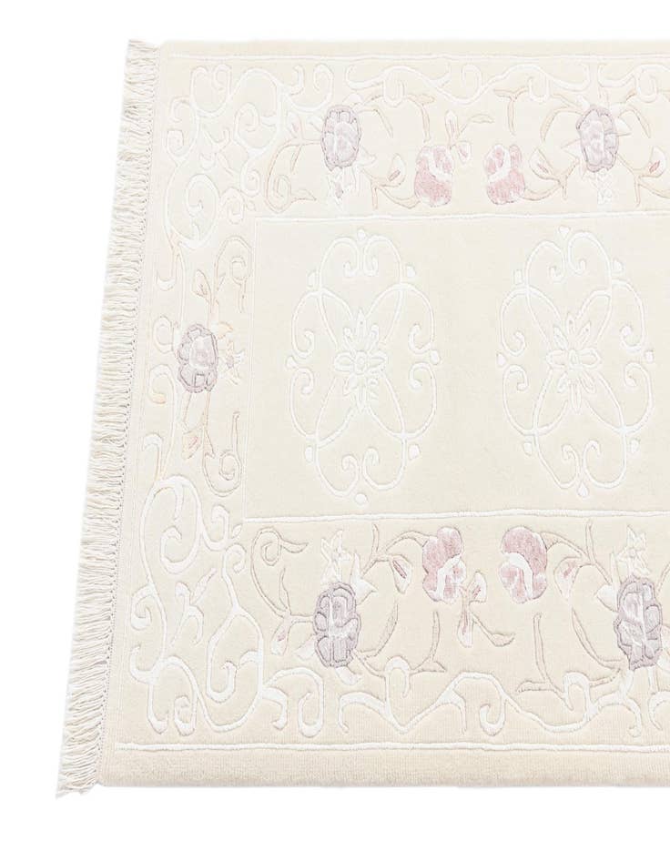 Detail image of 2' 10 x 9' 11  Hand Knotted Darya Wool Runner Rug