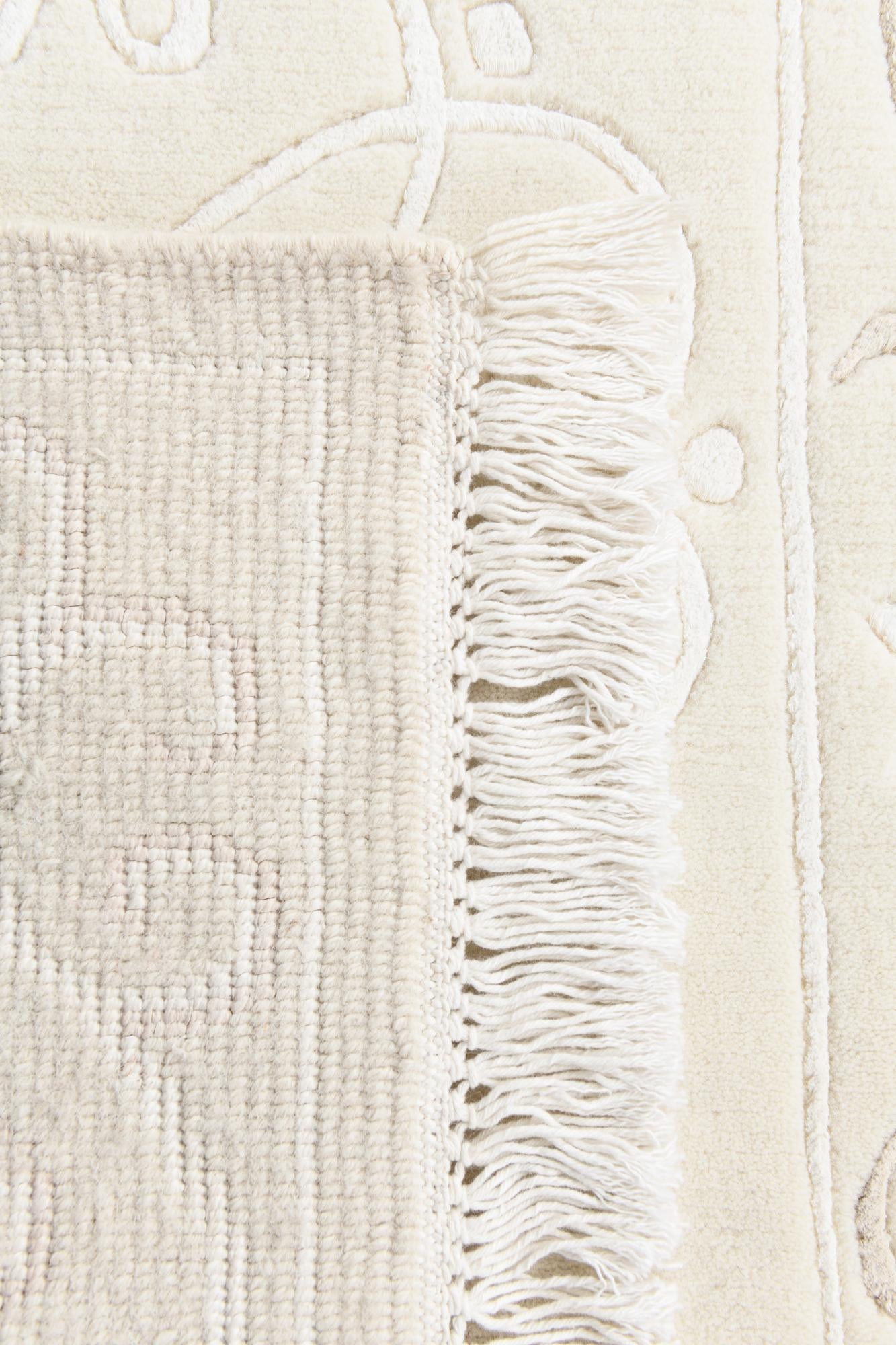 2' 10 x 9' 11 Hand Knotted Darya Wool Runner Rug