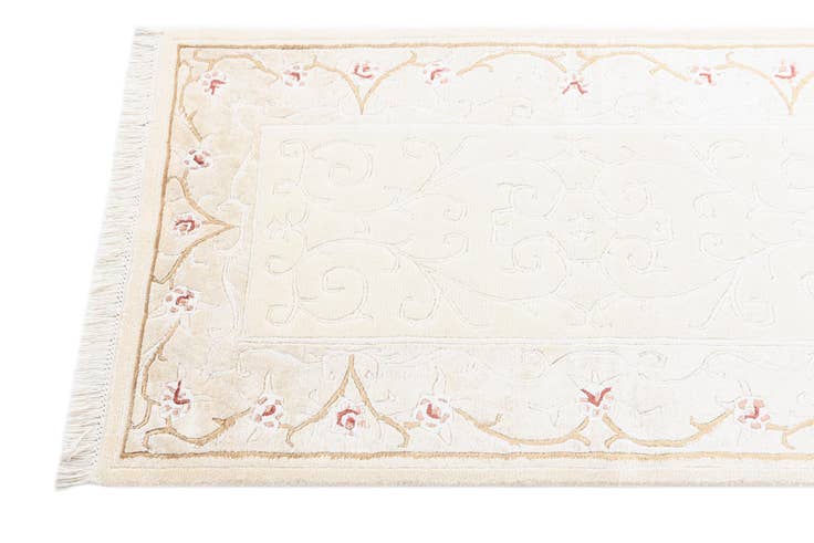 Detail image of 2' 8 x 9' 10 Hand Knotted Darya Wool Runner Rug