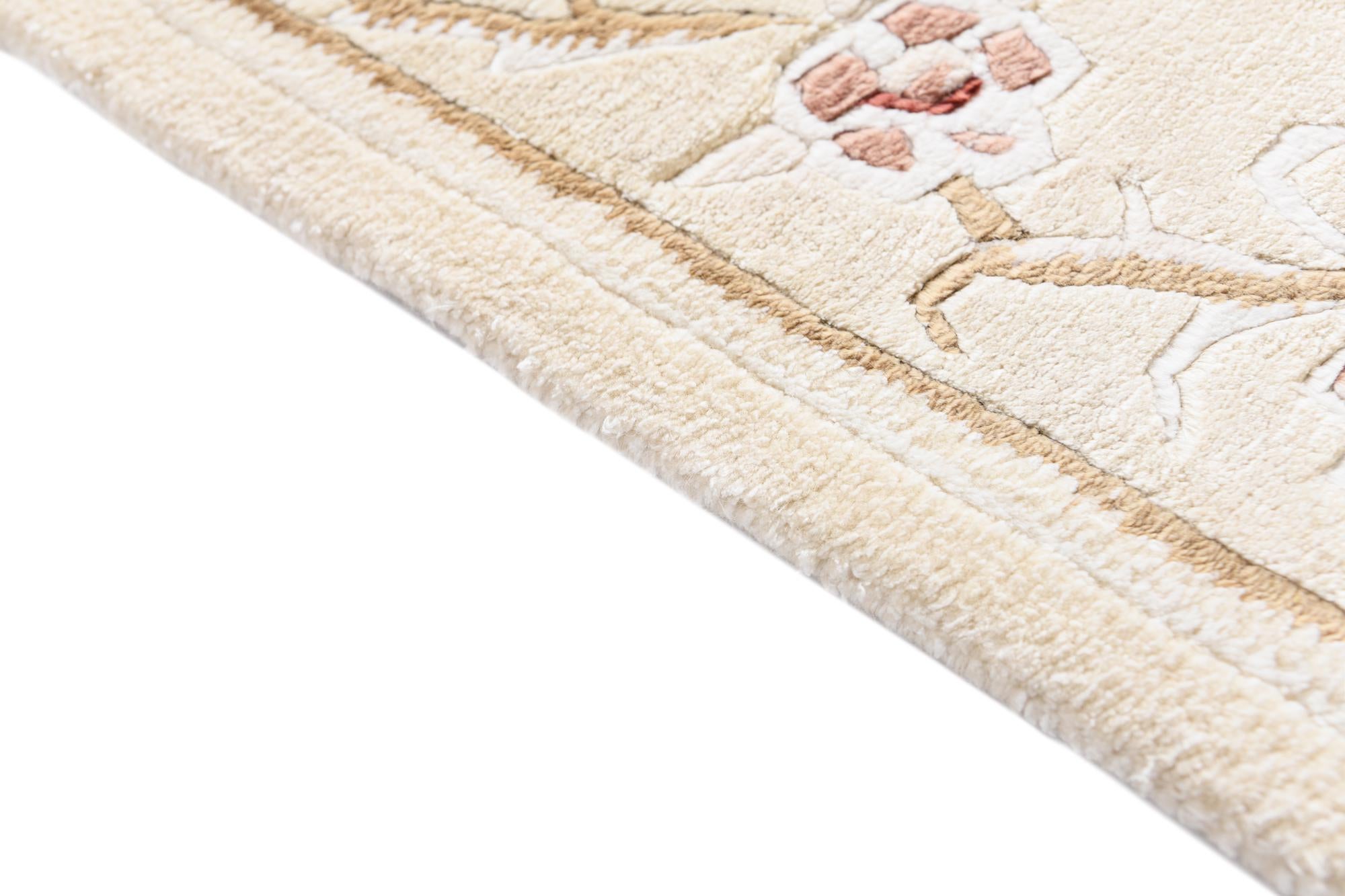 2' 8 x 9' 10 Hand Knotted Darya Wool Runner Rug