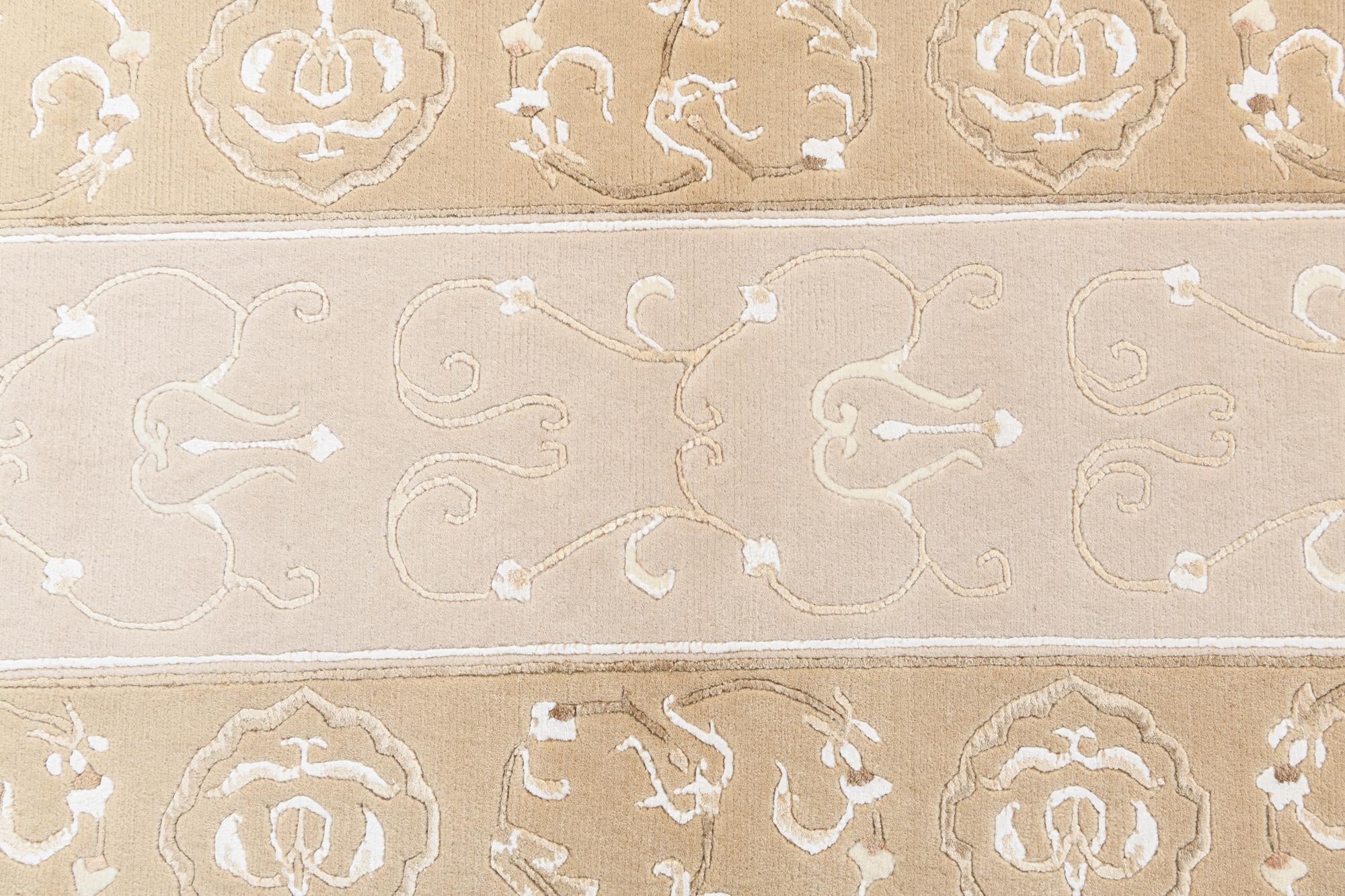 2' 9 x 9' 9 Hand Knotted Darya Wool Runner Rug