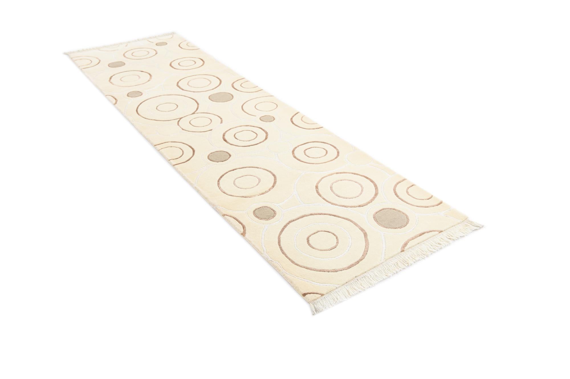 2' 9 x 9' 7 Hand Knotted Darya Wool Runner Rug