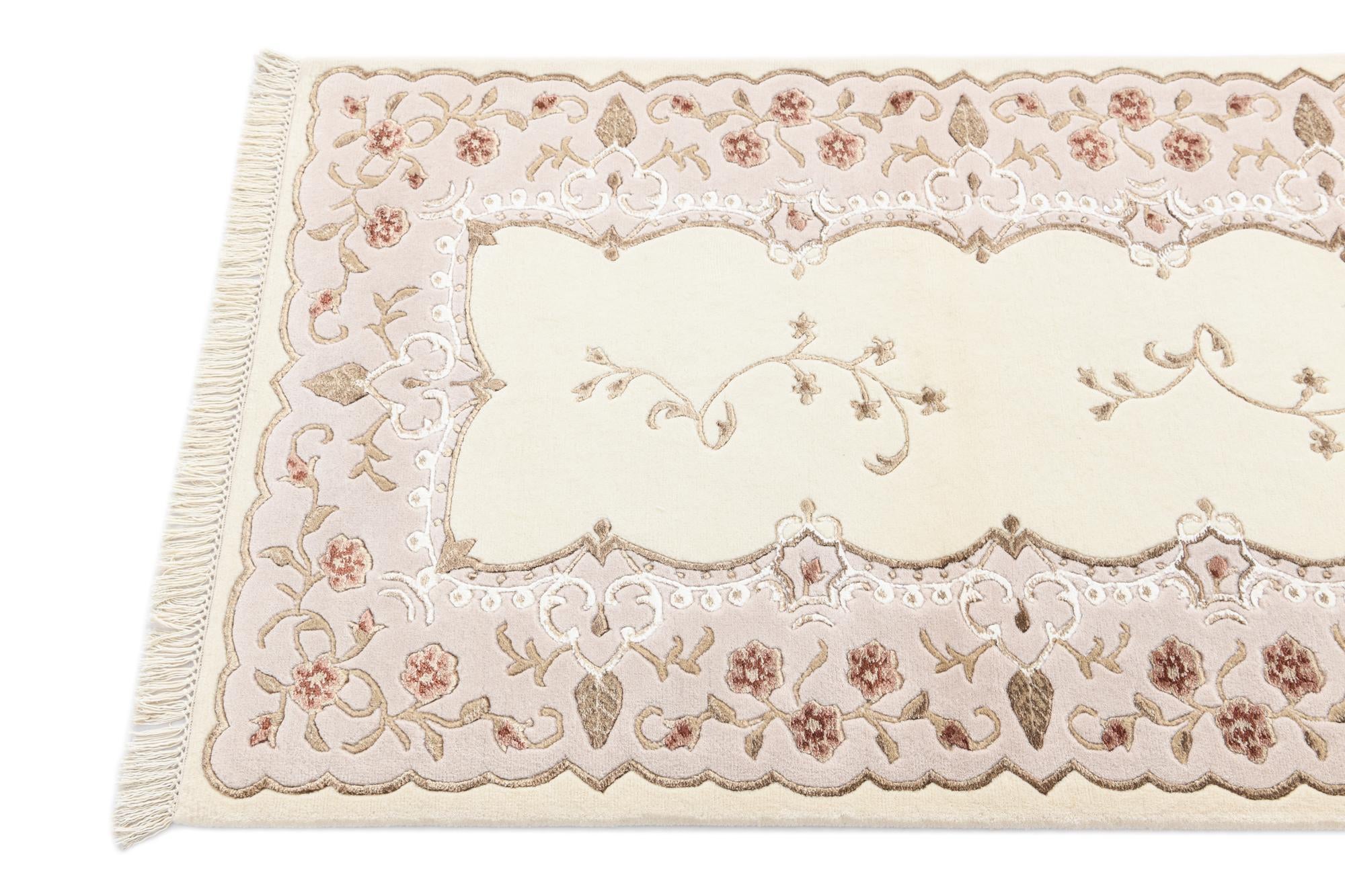 2' 9 x 9' 10 Hand Knotted Darya Wool Runner Rug