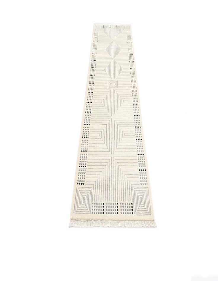 Detail image of 2' 7 x 10'  Hand Knotted Darya Wool Runner Rug