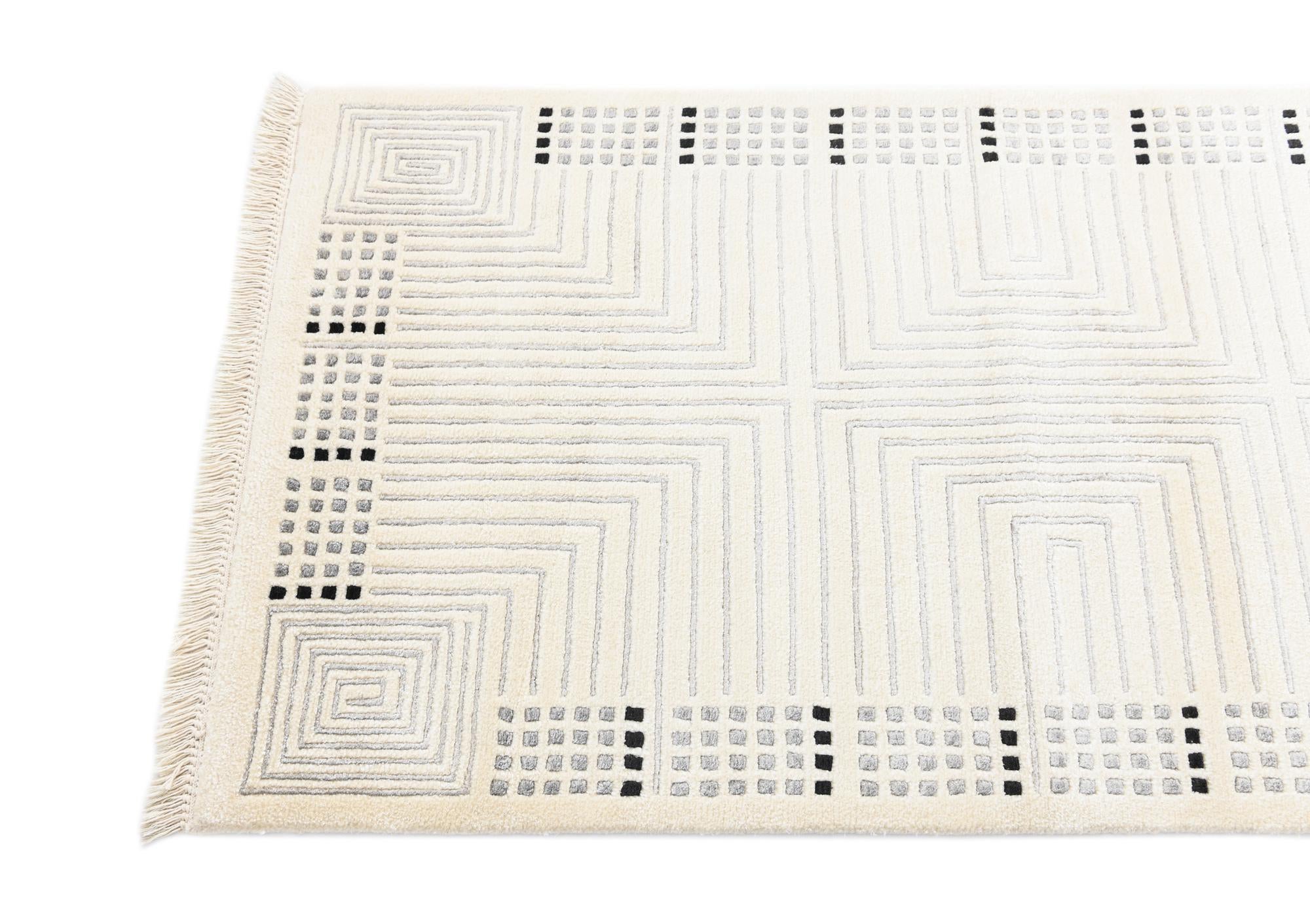 2' 7 x 10' Hand Knotted Darya Wool Runner Rug