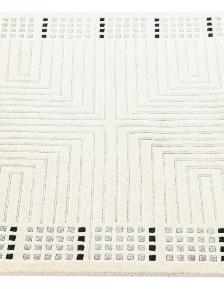 Detail image of 2' 7 x 10'  Hand Knotted Darya Wool Runner Rug