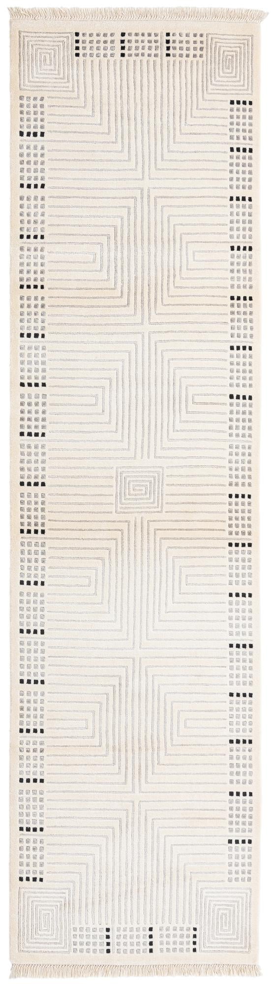 2' 7 x 10' Hand Knotted Darya Wool Runner Rug