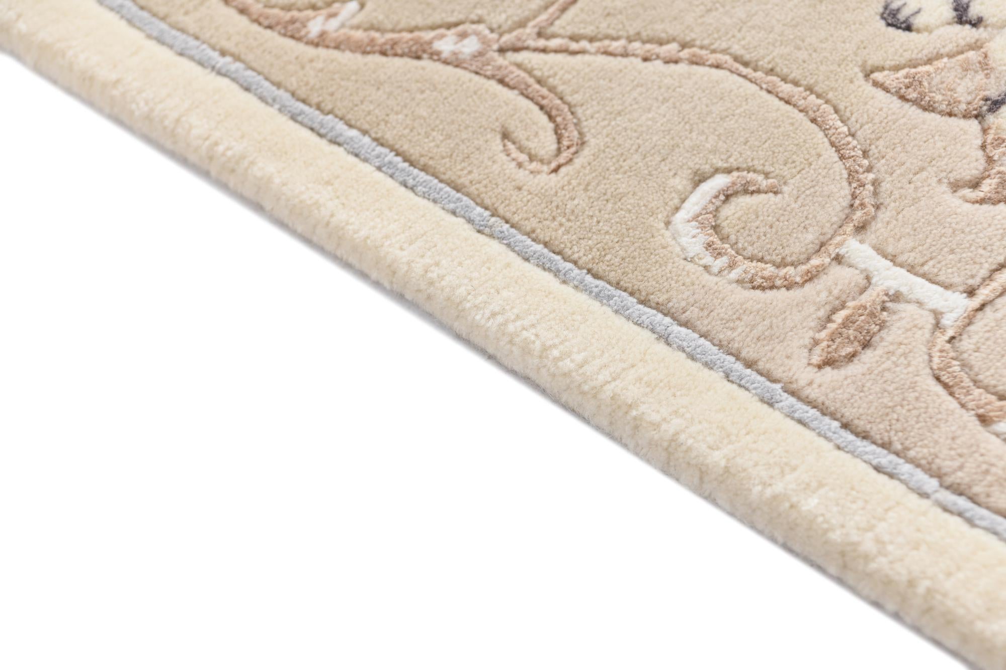2' 9 x 9' 9 Hand Knotted Darya Wool Runner Rug