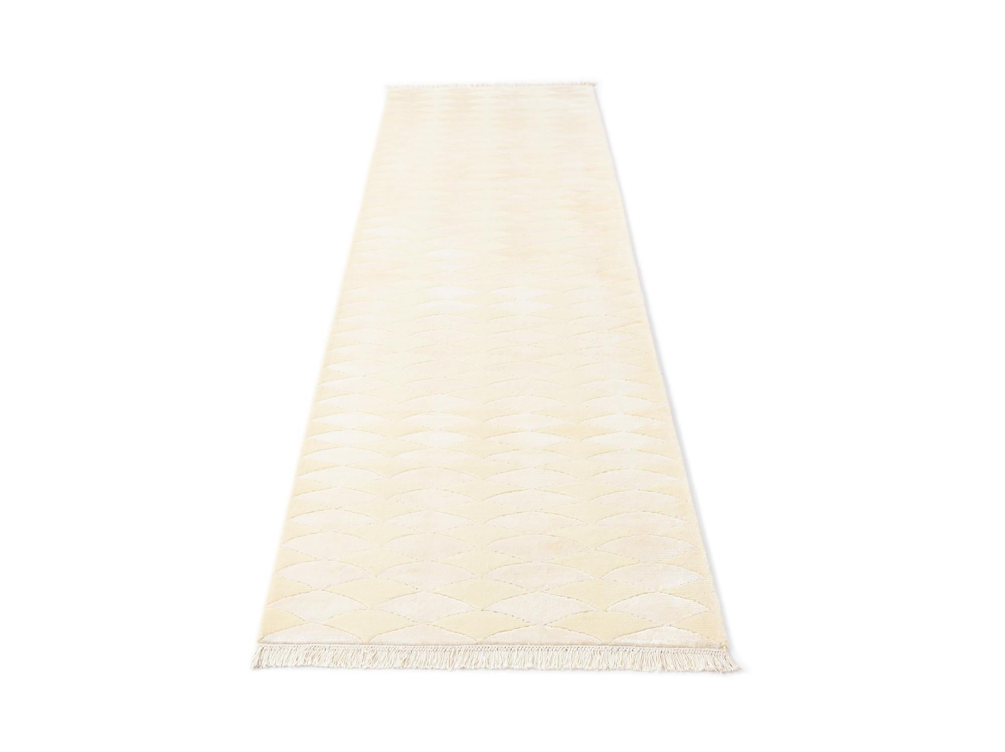 2' 7 x 9' 7 Hand Knotted Darya Wool Runner Rug