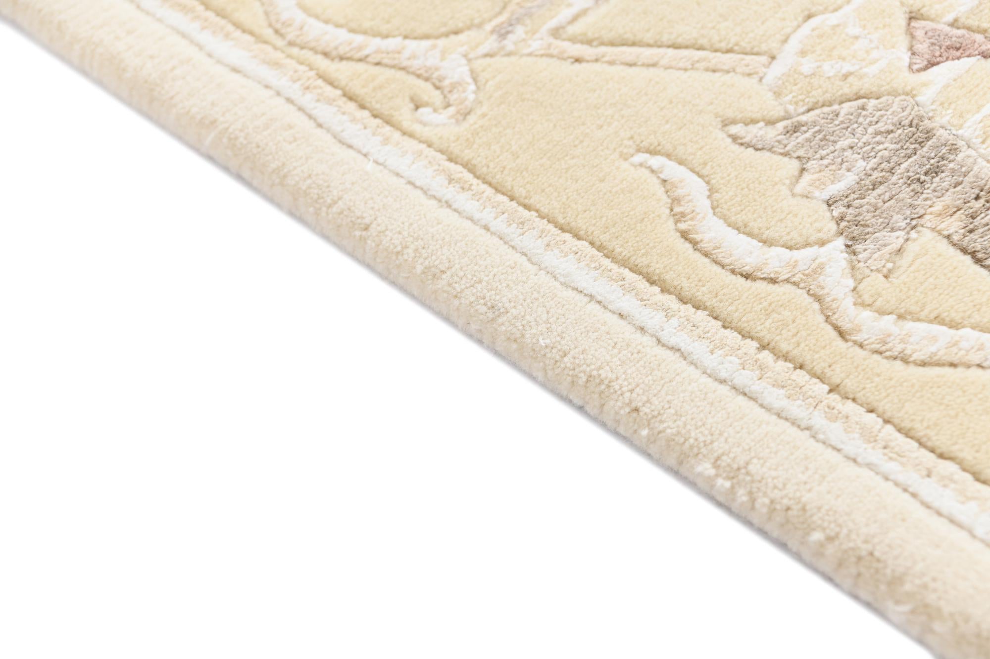 2' 9 x 10' Hand Knotted Darya Wool Runner Rug