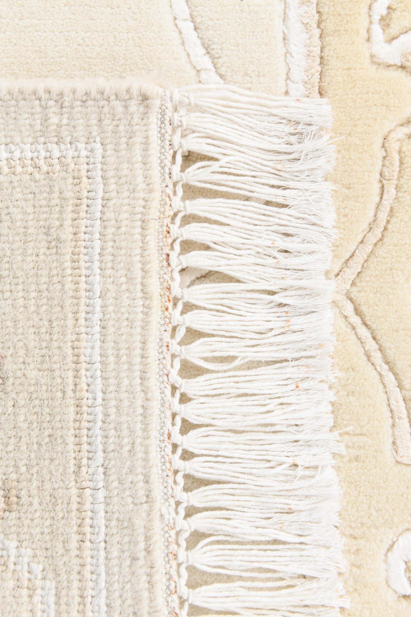 2' 9 x 10' Hand Knotted Darya Wool Runner Rug
