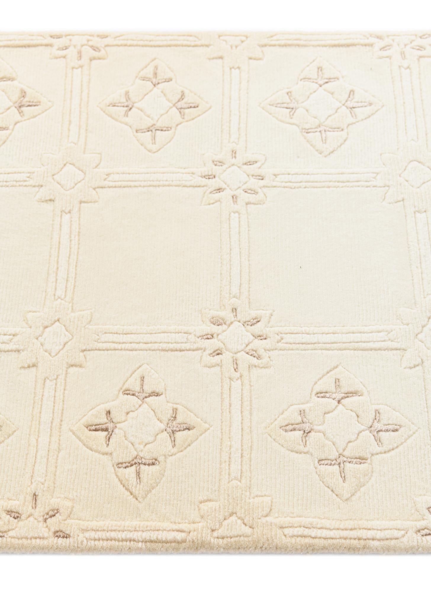 2' 11 x 9' 9 Hand Knotted Darya Wool Runner Rug