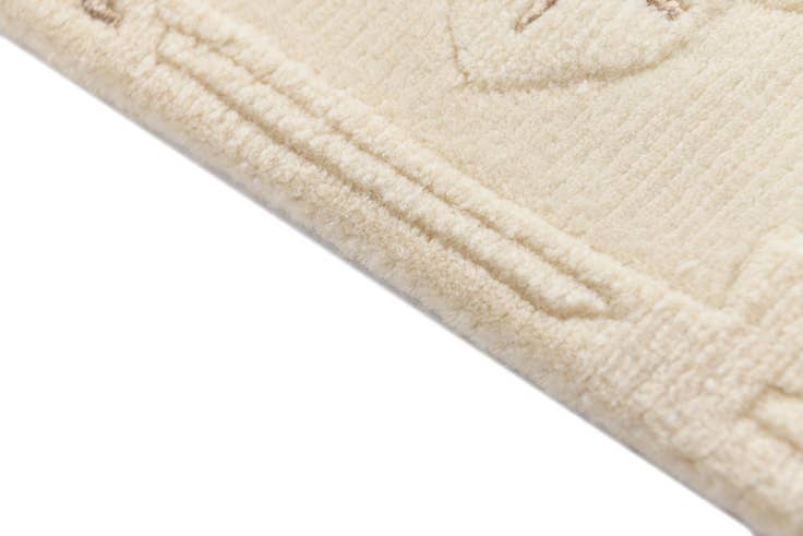 Detail image of 2' 11 x 9' 9 Hand Knotted Darya Wool Runner Rug